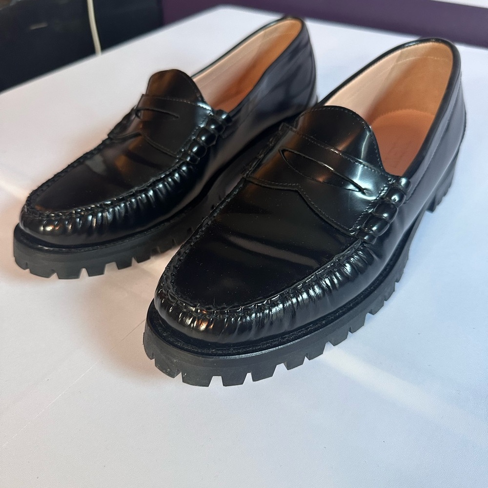 J.Crew women’s black loafers size 10